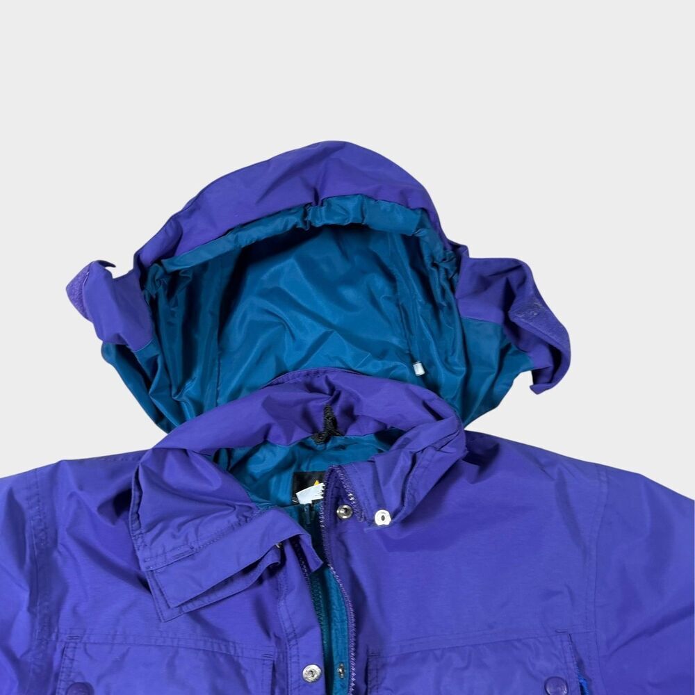 Vintage REI Gore-Tex Mountain Parka Jacket Women’s 12 Purple Teal 90s Gorpcore - Picture 8 of 16